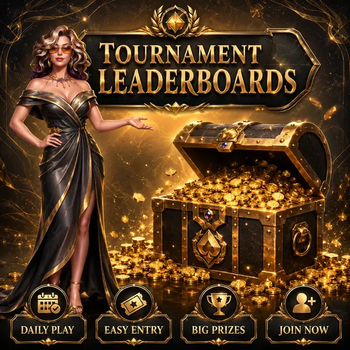 Fortuingodin onthult free spins-schatten bij Tournament Leaderboards-portaal