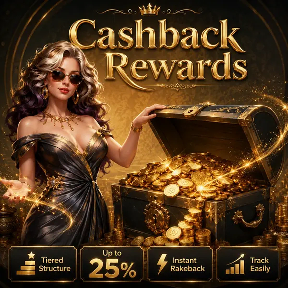 Fortuingodin kantelt schatkist onthult Lira Spin login cashback beloningen